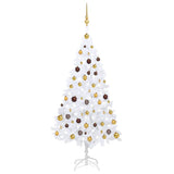 Kunstkerstboom Met Verlichting En Kerstballen Pvc