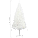 Kunstkerstboom Met Verlichting En Kerstballen 120 Cm Wit Goud