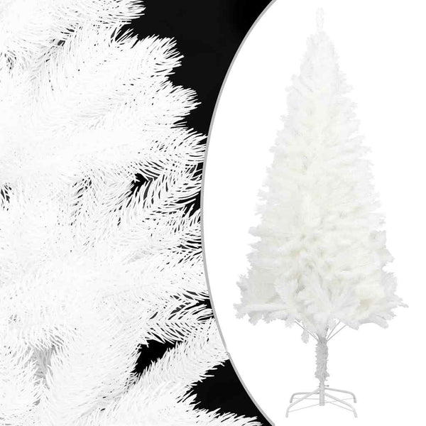 Kunstkerstboom Met Verlichting En Kerstballen 120 Cm Wit Goud