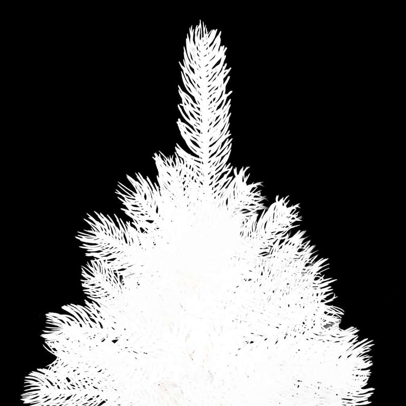 Kunstkerstboom Met Verlichting En Kerstballen 120 Cm Wit Goud