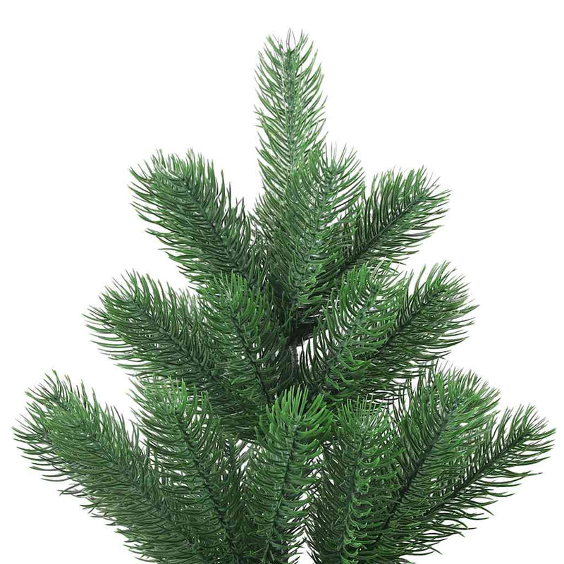 Kunstkerstboom Nordmann Met Led's En Kerstballen 210 Cm Groen Goud