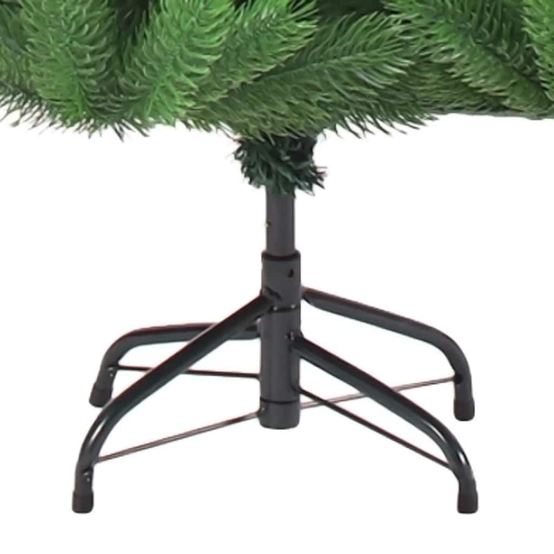 Kunstkerstboom Nordmann Met Led's En Kerstballen 210 Cm Groen Goud