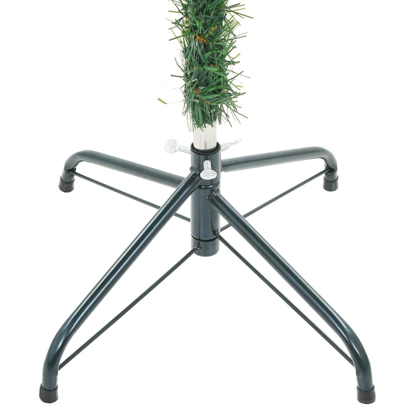 Kunstkerstboom Met Verlichting En Kerstballen 546 Takken 180 Cm Groen En Rood