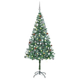 Kunstkerstboom Met Verlichting Kerstballen Dennenappels 180 Cm