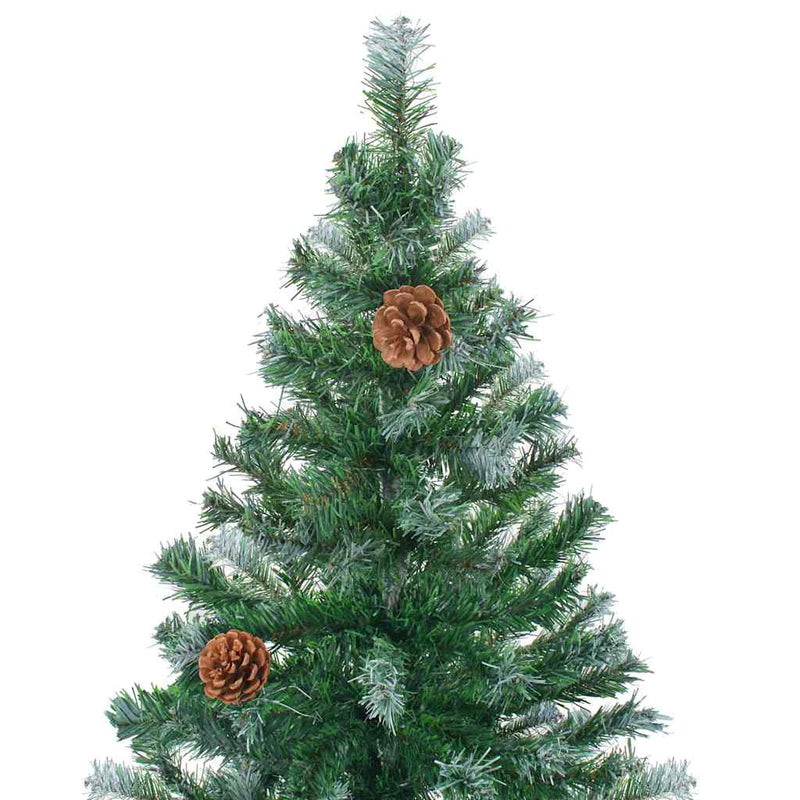 Kunstkerstboom Met Verlichting Kerstballen Dennenappels 180 Cm