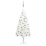 Kunstkerstboom Met Verlichting En Kerstballen 120 Cm Wit