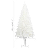 Kunstkerstboom Met Verlichting En Kerstballen 120 Cm Wit