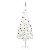 Kunstkerstboom Met Verlichting En Kerstballen 120 Cm Wit
