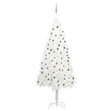 Kunstkerstboom Met Verlichting En Kerstballen 120 Cm Wit