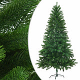 Kunstkerstboom Met Verlichting En Kerstballen 150 Cm Groen Wit