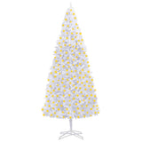 Kunstkerstboom Met Verlichting 400 Cm Wit Zwart