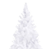 Kunstkerstboom Met Verlichting 400 Cm Wit Zwart