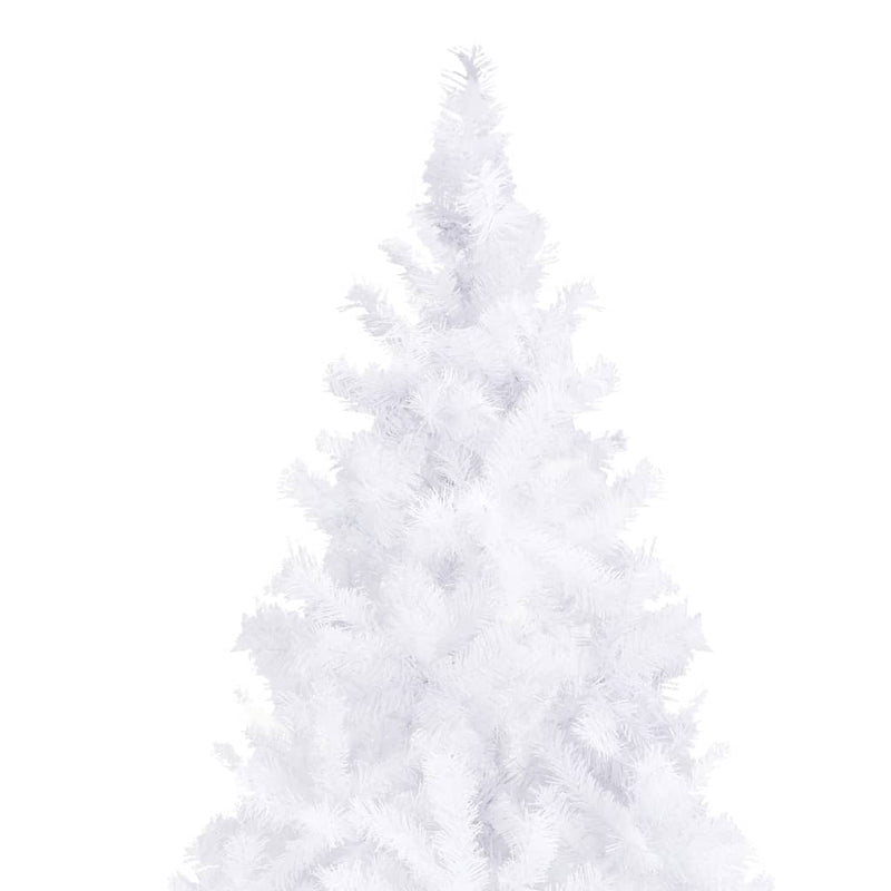 Kunstkerstboom Met Verlichting 400 Cm Wit Zwart
