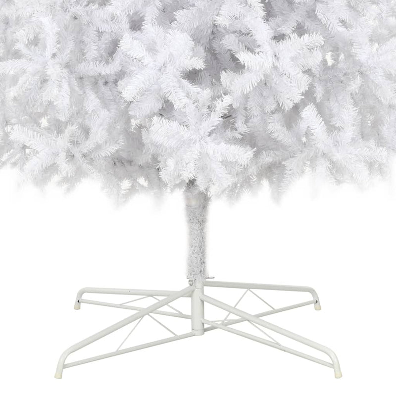 Kunstkerstboom Met Verlichting 400 Cm Wit Zwart