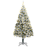 Kunstkerstboom Met Verlichting En Sneeuw 300 Cm Pvc Groen