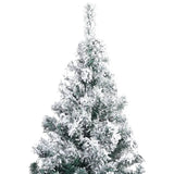 Kunstkerstboom Met Verlichting En Sneeuw 300 Cm Pvc Groen