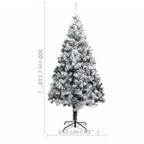 Kunstkerstboom Met Verlichting En Sneeuw 300 Cm Pvc Groen