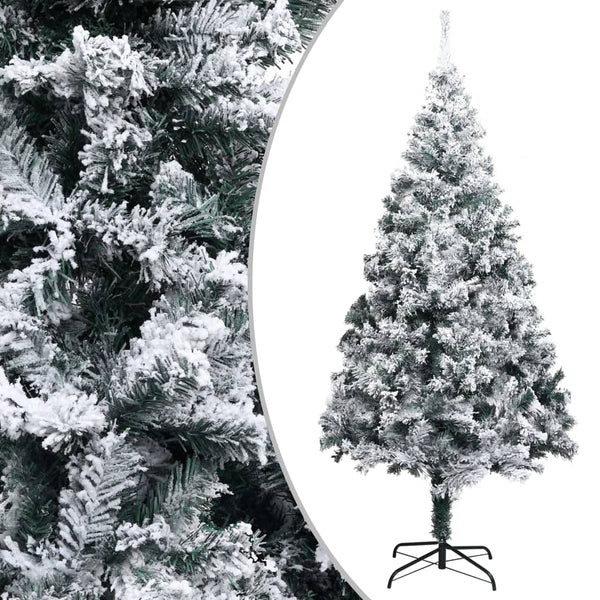 Kunstkerstboom Met Verlichting En Sneeuw Pvc 400 Cm Groen