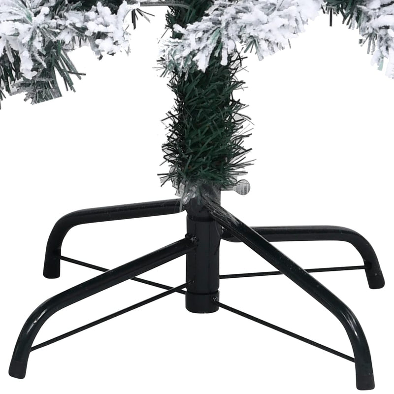 Kunstkerstboom Met Verlichting En Sneeuw Pvc 400 Cm Groen