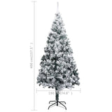 Kunstkerstboom Met Verlichting En Sneeuw Pvc 400 Cm Groen