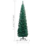 Kunstkerstboom Met Verlichting Standaard Smal Pvc