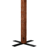 Kerstboom Met Led En Hout En Sneeuw Smal 210 Cm