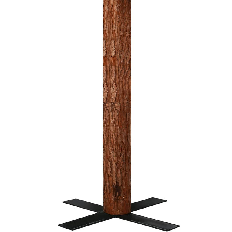 Kerstboom Met Led En Hout En Sneeuw Smal 210 Cm