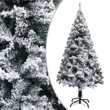 Kunstkerstboom Met Verlichting En Sneeuw 240 Cm Groen