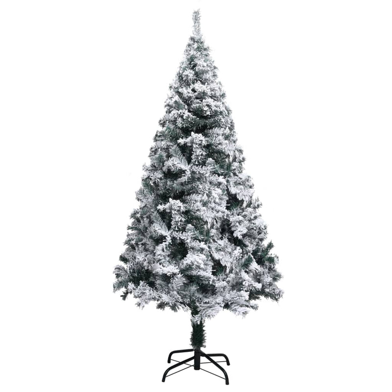 Kunstkerstboom Met Verlichting En Sneeuw 240 Cm Groen