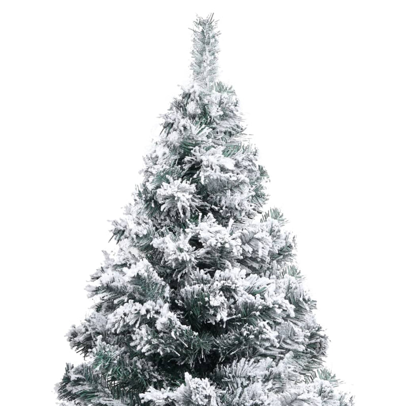 Kunstkerstboom Met Verlichting En Sneeuw 240 Cm Groen