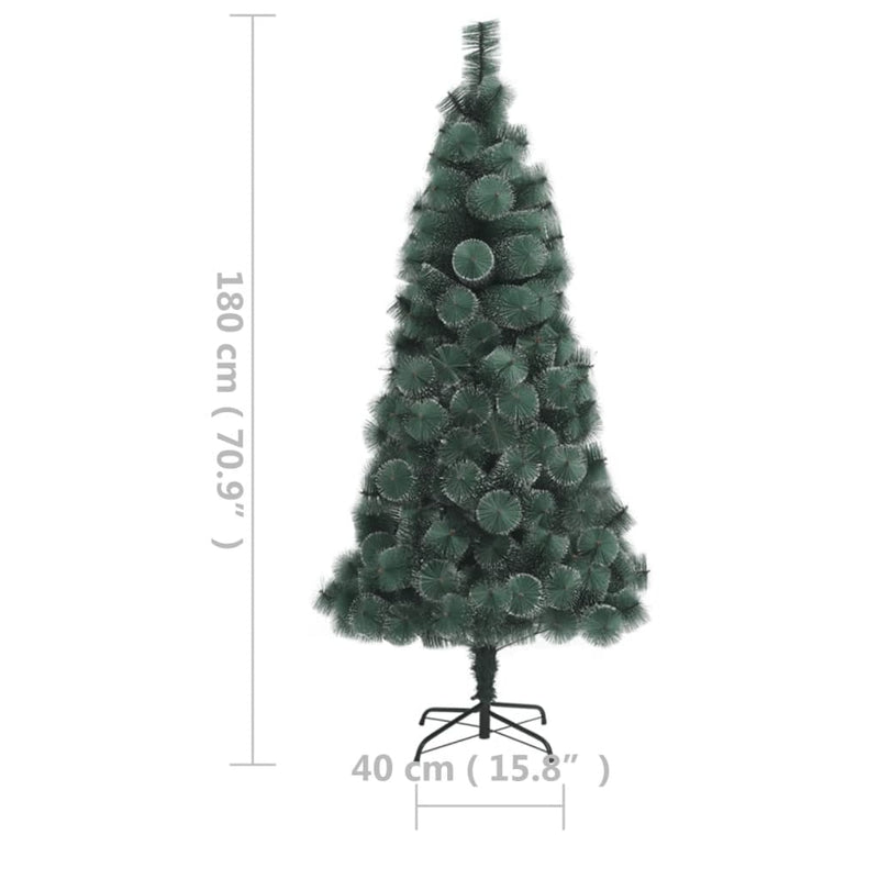 Kunstkerstboom Met Verlichting En Standaard 180 Cm Pet Groen
