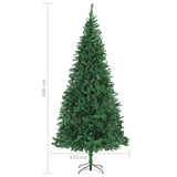 Kunstkerstboom Met Verlichting En Kerstballen 300 Cm Groen