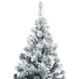 Kunstkerstboom Met Led's, Kerstballen En Sneeuw 300 Cm Groen