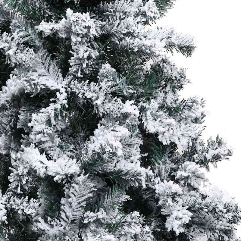 Kunstkerstboom Met Led's, Kerstballen En Sneeuw 300 Cm Groen