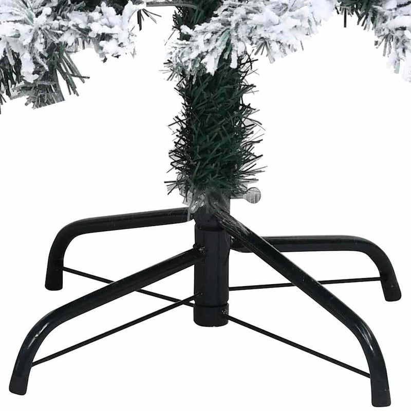 Kunstkerstboom Met Led's, Kerstballen En Sneeuw 300 Cm Groen
