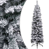 Kunstkerstboom Met Verlichting En Kerstballen Smal 240 Cm Groen