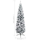 Kunstkerstboom Met Verlichting En Kerstballen Smal 240 Cm Groen