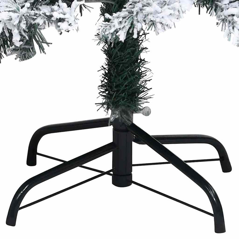 Kunstkerstboom Met Verlichting En Kerstballen 240 Cm Pvc Groen