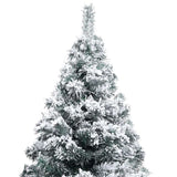 Kunstkerstboom Met Verlichting En Kerstballen 240 Cm Pvc Groen
