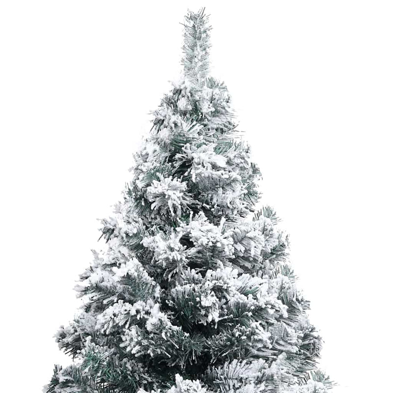 Kunstkerstboom Met Verlichting En Kerstballen 240 Cm Pvc Groen
