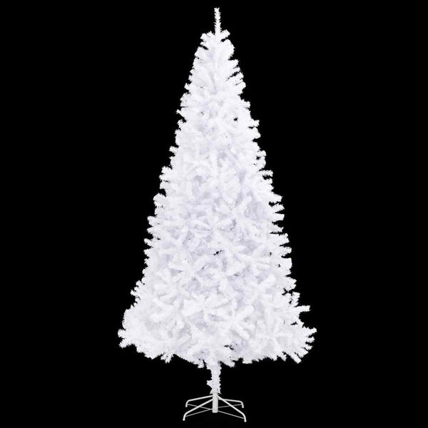 Kunstkerstboom Met Verlichting En Kerstballen 300 Cm Wit
