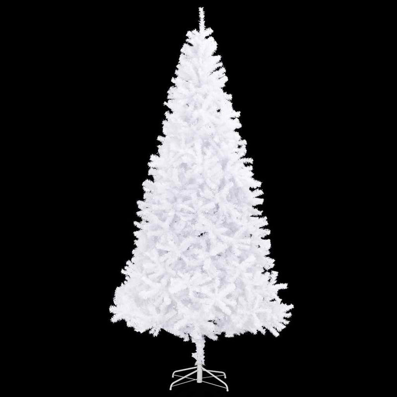 Kunstkerstboom Met Verlichting En Kerstballen 300 Cm Wit