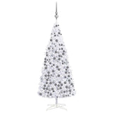 Kunstkerstboom Met Verlichting En Kerstballen 400 Cm Wit