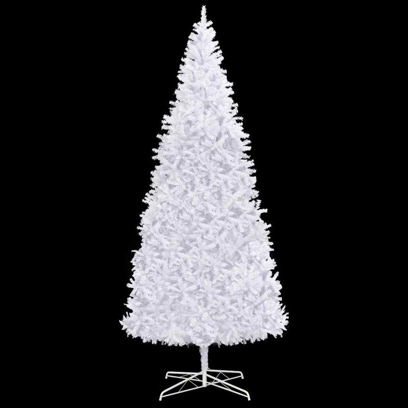 Kunstkerstboom Met Verlichting En Kerstballen 400 Cm Wit