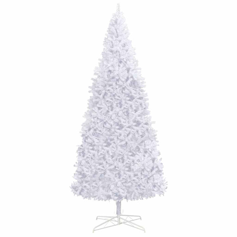 Kunstkerstboom Met Verlichting En Kerstballen 400 Cm Wit