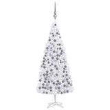 Kunstkerstboom Met Verlichting En Kerstballen 500 Cm Wit Blauw