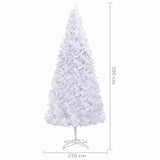 Kunstkerstboom Met Verlichting En Kerstballen 500 Cm Wit Blauw