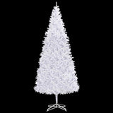 Kunstkerstboom Met Verlichting En Kerstballen 500 Cm Wit Blauw