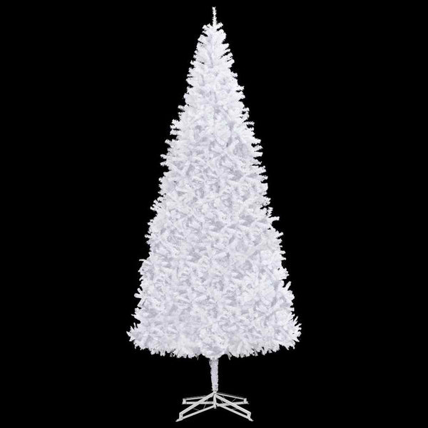 Kunstkerstboom Met Verlichting En Kerstballen 500 Cm Wit Blauw