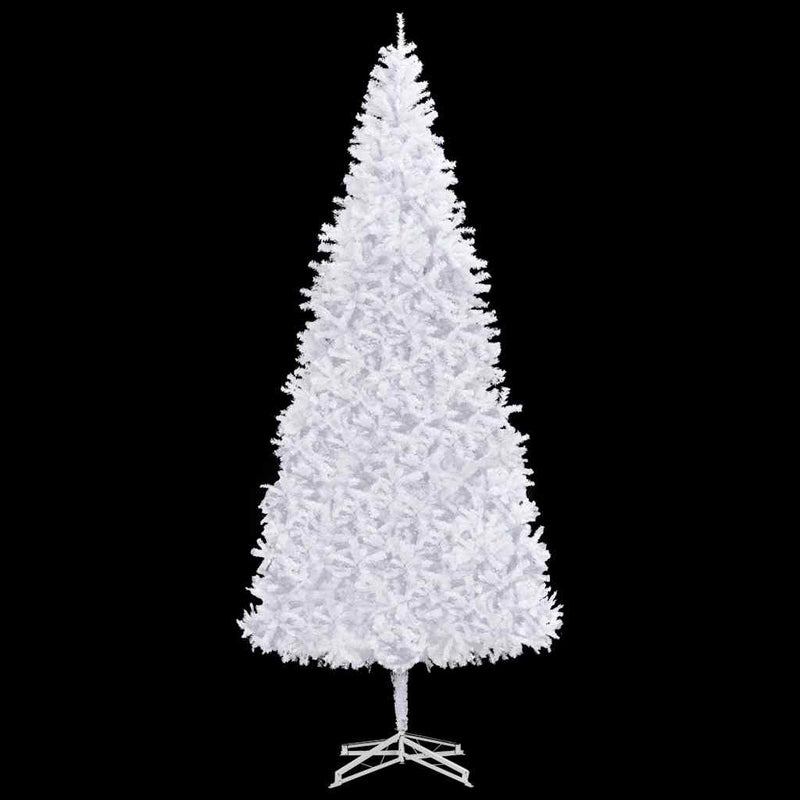 Kunstkerstboom Met Verlichting En Kerstballen 500 Cm Wit Blauw